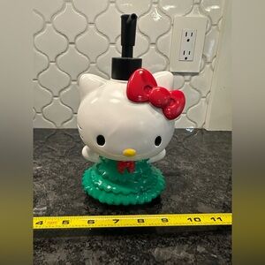 NWT Sanrio Hello Kitty Holiday Tree Dress Soap Lotion Dispenser Pump
